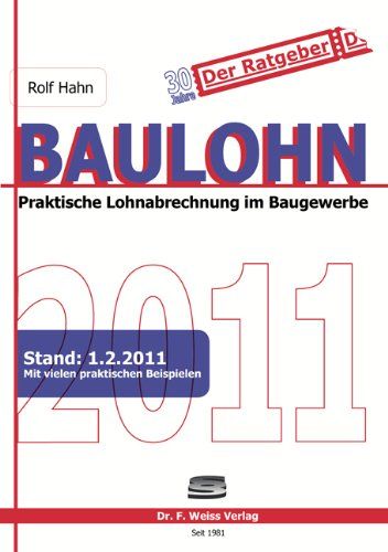 Produktbild: Baulohn 2011