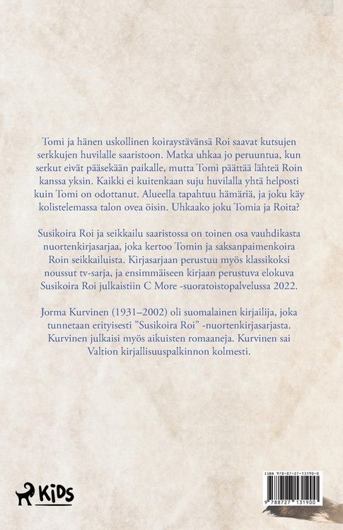 Produktbild: Susikoira Roi ja seikkailu saaristossa