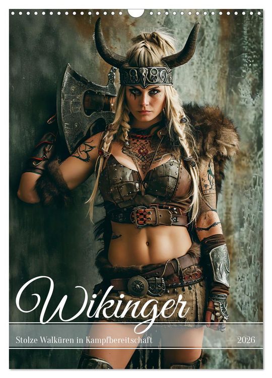 Produktbild: Wikinger - Stolze Walk&uuml;ren in Kampfbereitschaft (Wandkalender 2026 DIN A3 hoch), CALVENDO Monatskalender