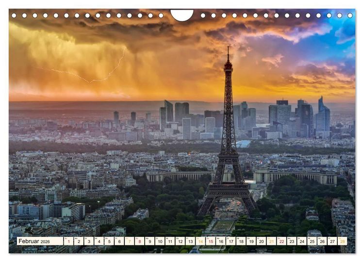 Produktbild: Eiffelturm - Ikone der Architektur (Wandkalender 2026 DIN A4 quer), CALVENDO Monatskalender