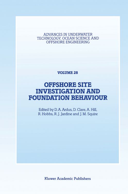 Produktbild: Offshore Site Investigation and Foundation Behaviour