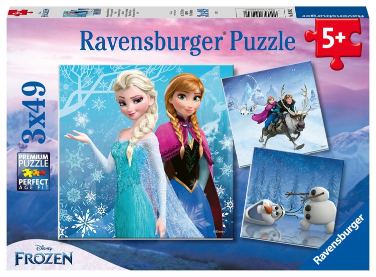 Produktbild: Puzzle Ravensburger Abenteuer im Winterland 3 X 49 Teile