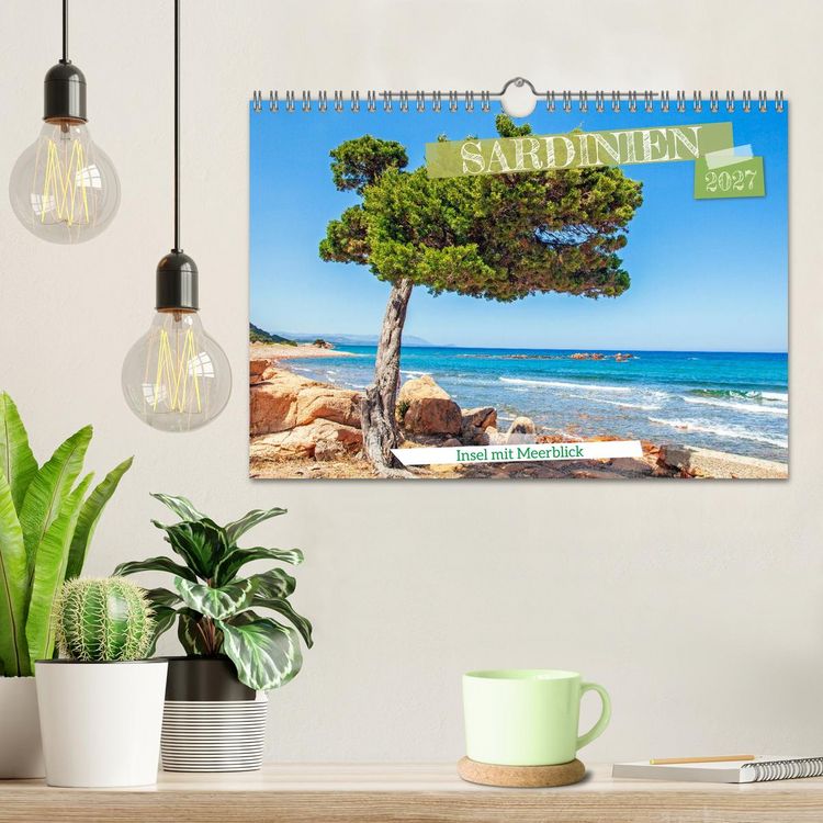 Produktbild: Sardinien Insel mit Meerblick (Wandkalender 2027 DIN A4 quer), CALVENDO Monatskalender
