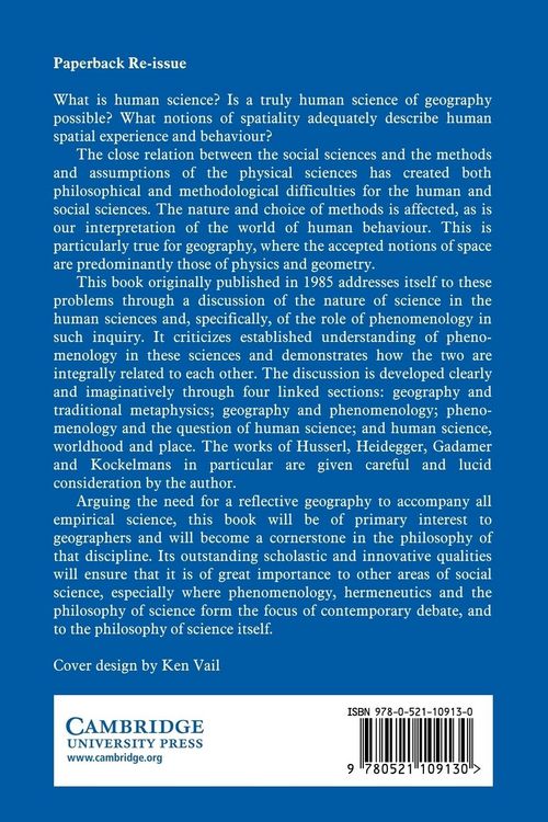 Produktbild: Phenomenology, Science and Geography