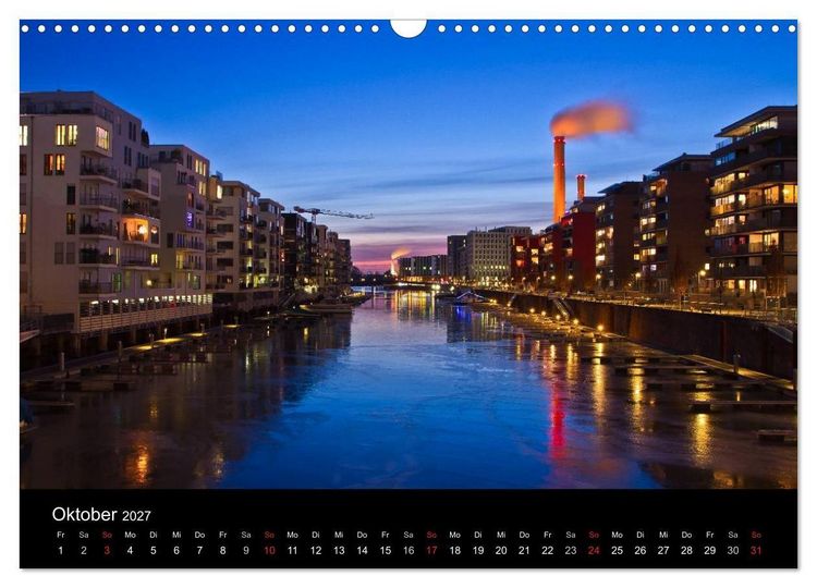 Produktbild: Frankfurt Skylights 2027 (Wandkalender 2027 DIN A3 quer), CALVENDO Monatskalender