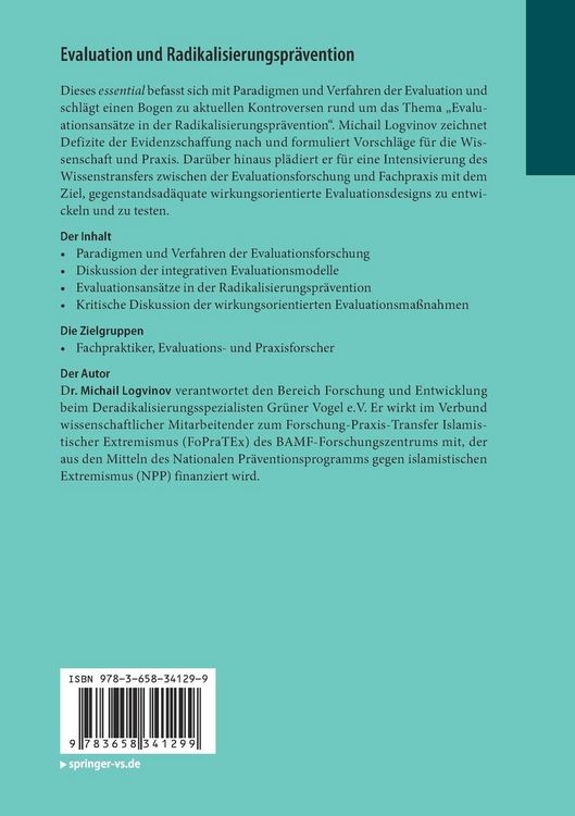 Produktbild: Evaluation und Radikalisierungspr&auml;vention