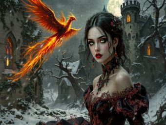 Produktbild: CALVENDO Puzzle Meisterin des Phoenix | 2000 Teile Lege-Gr&ouml;&szlig;e 90x67cm Foto-Puzzle f&uuml;r gl&uuml;ckliche Stunden