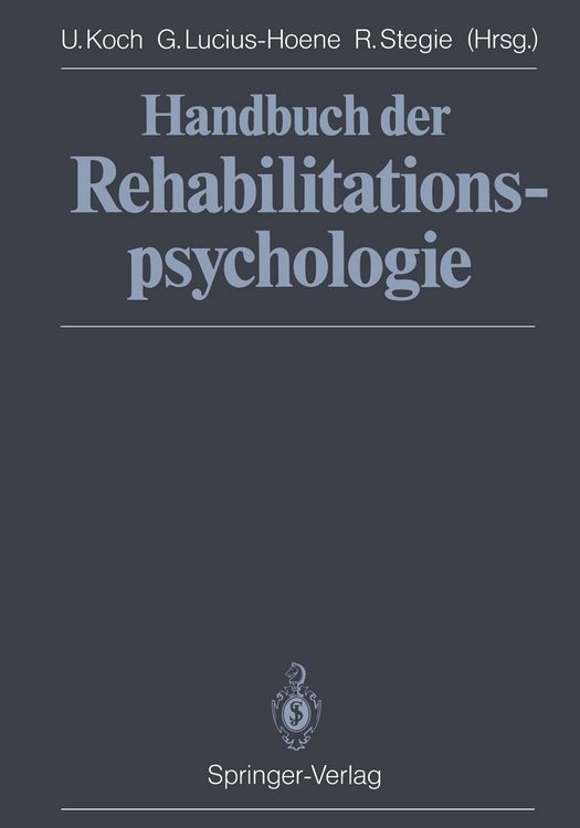 Produktbild: Handbuch der Rehabilitationspsychologie