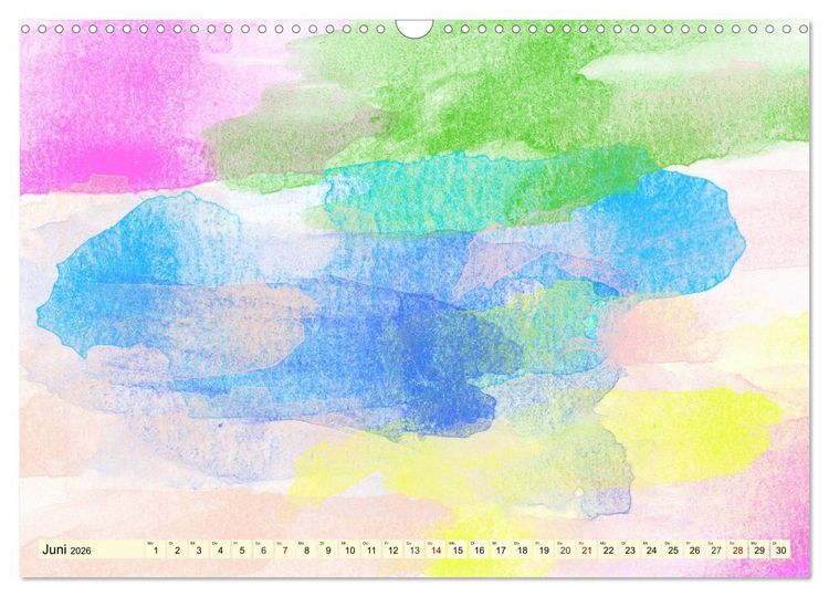 Produktbild: Kreativ-Kalender Aquarell. Bastelkalender zum Selbstgestalten (Wandkalender 2026 DIN A3 quer), CALVENDO Monatskalender