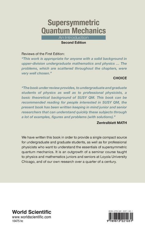 Produktbild: Supersymmetr Quant Mech (2nd Ed)