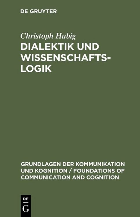 Produktbild: Dialektik und Wissenschaftslogik