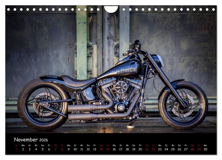 Produktbild: Best of Custom- and Showbikes Kalender (Wandkalender 2026 DIN A4 quer), CALVENDO Monatskalender