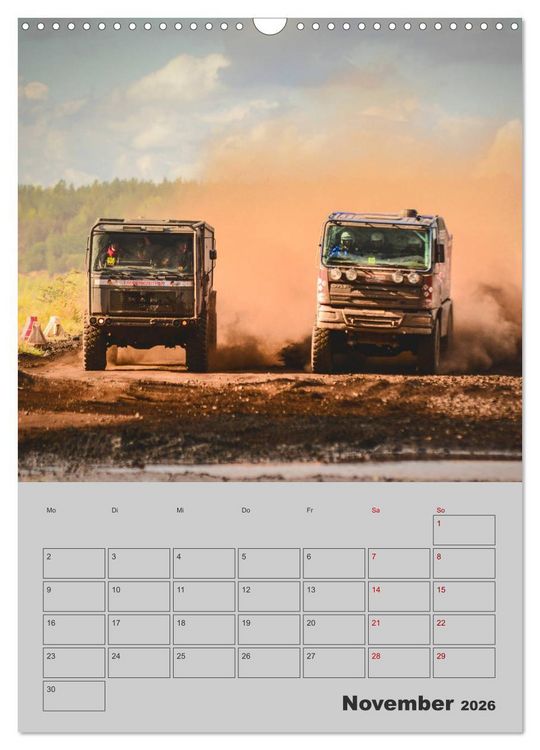 Produktbild: RALLYE RAID - Saison Planer (Wandkalender 2026 DIN A3 hoch), CALVENDO Monatskalender