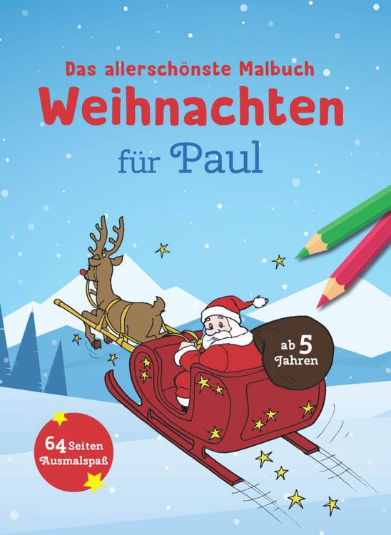 Produktbild: Das allersch&ouml;nste Malbuch Weihnachten f&uuml;r Paul