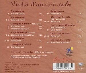 Produktbild: Losito, V: Viola dmore solo