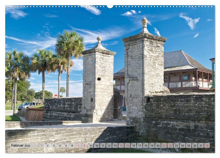 Produktbild: GEOclick calendar: Florida (hochwertiger Premium Wandkalender 2026 DIN A2 quer), Kunstdruck in Hochglanz