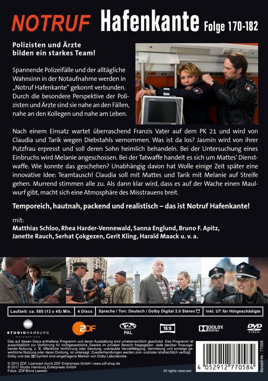 Produktbild: Notruf Hafenkante 14 - Folgen 170-182 [4 DVDs]