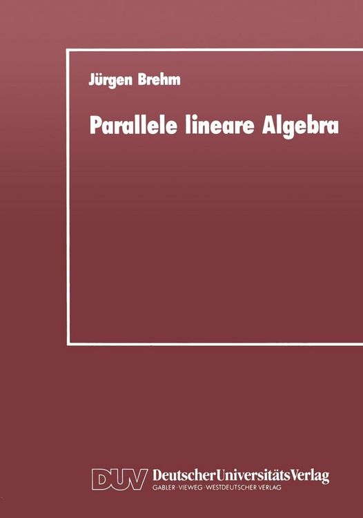 Produktbild: Parallele lineare Algebra