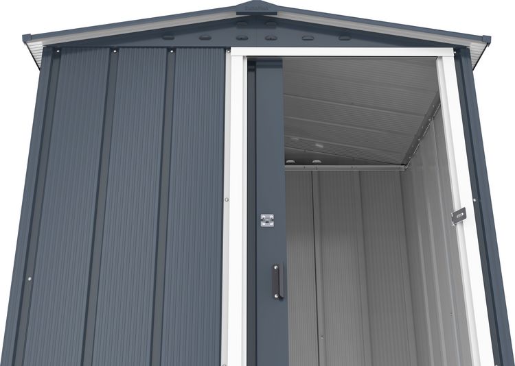 Produktbild: Metall Ger&auml;tehaus 163x112 Gartenhaus Schiebet&uuml;r