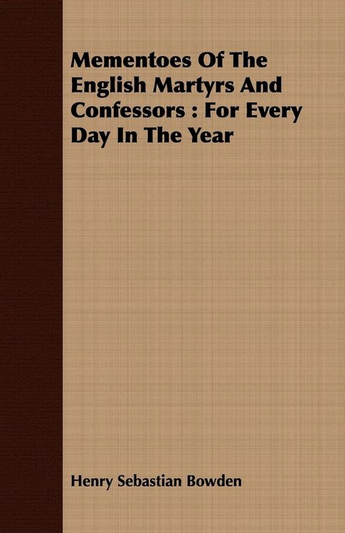 Produktbild: Mementoes Of The English Martyrs And Confessors