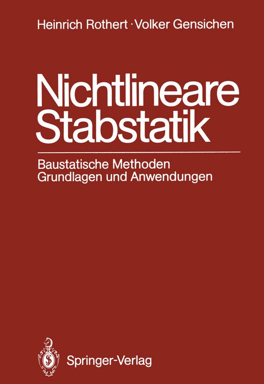Produktbild: Nichtlineare Stabstatik