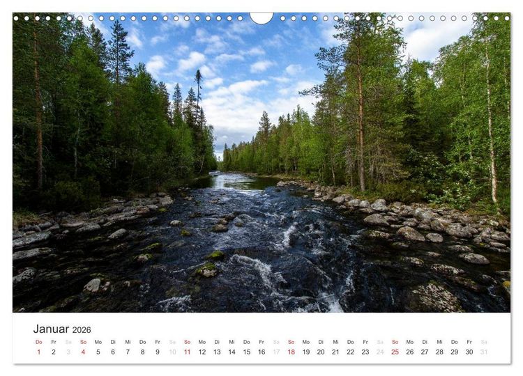 Produktbild: Naturparadies Finnland (Wandkalender 2026 DIN A3 quer), CALVENDO Monatskalender