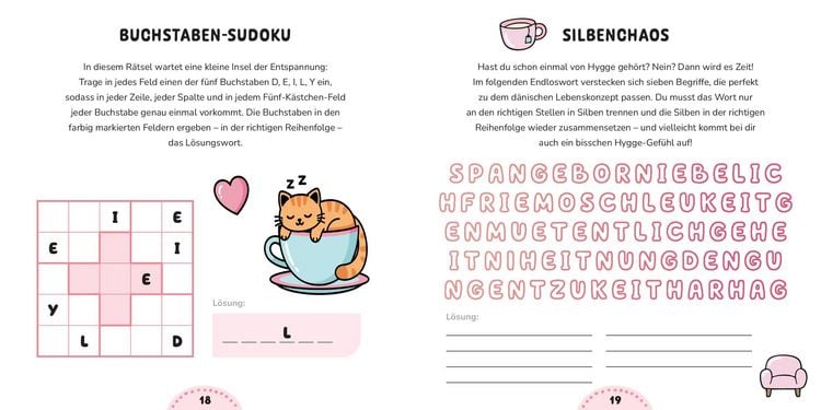 Produktbild: Cozy Mind - Das knuffig-knifflige R&auml;tselbuch