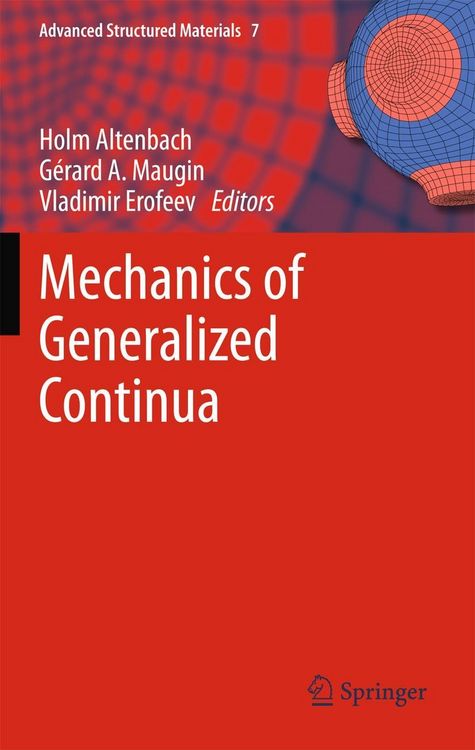Produktbild: Mechanics of Generalized Continua