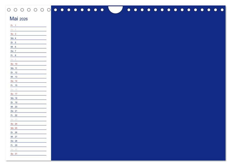 Produktbild: Farbiger Bastelkalender (Wandkalender 2026 DIN A4 quer), CALVENDO Monatskalender