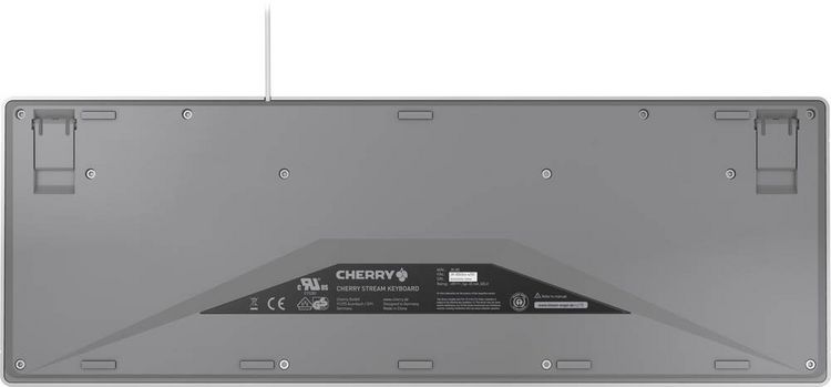 Produktbild: CHERRY Stream USB Tastatur Deutsch, QWERTZ Hellgrau