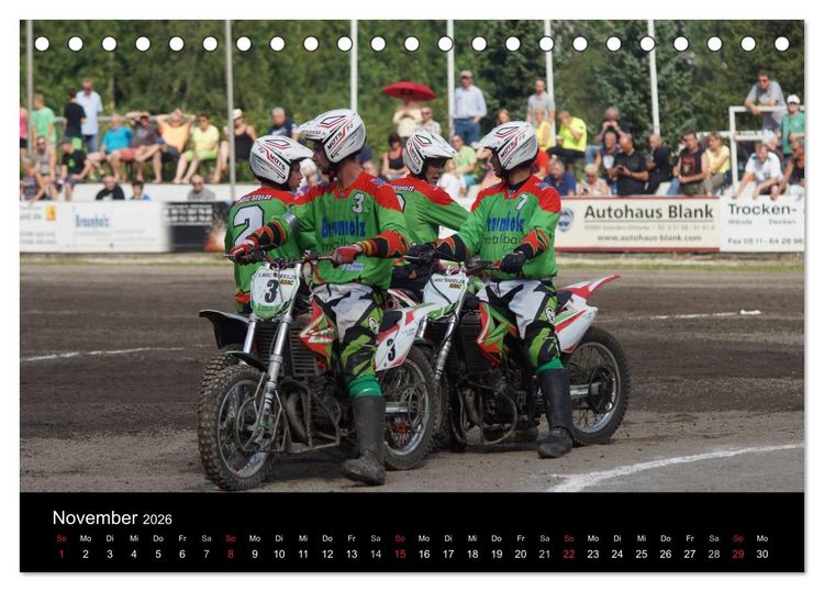 Produktbild: Motorsport: Motoball (Tischkalender 2026 DIN A5 quer), CALVENDO Monatskalender