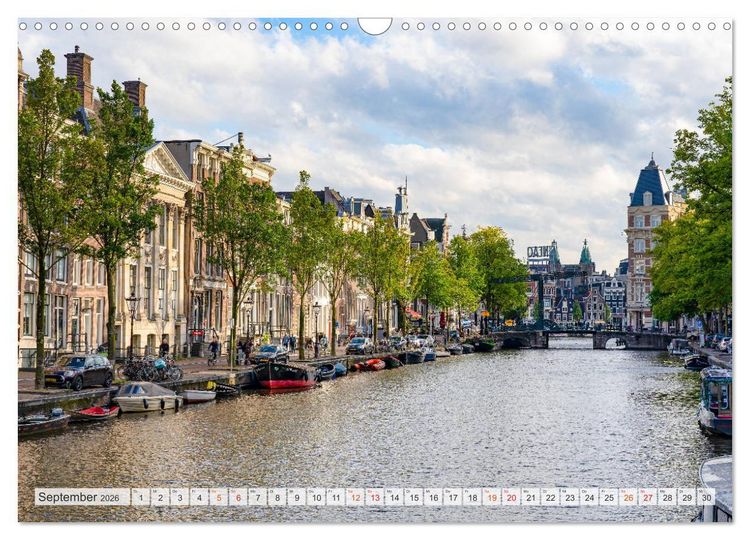 Produktbild: Amsterdam - Hauptstadt der Niederlande (Wandkalender 2026 DIN A3 quer), CALVENDO Monatskalender