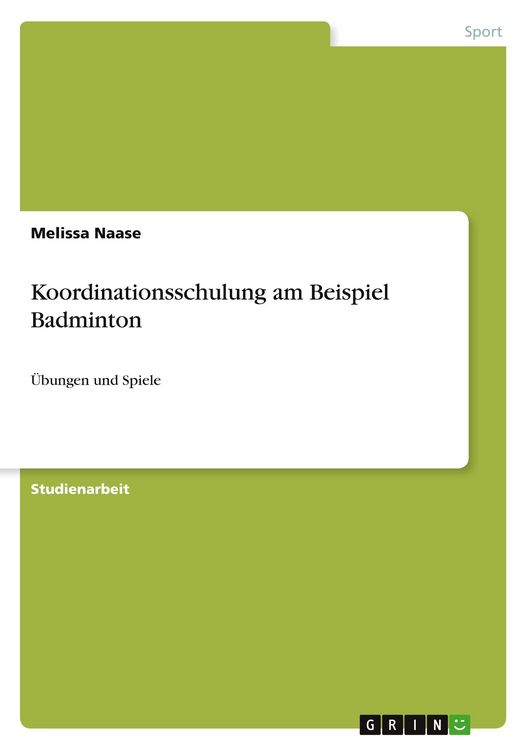 Produktbild: Koordinationsschulung am Beispiel Badminton
