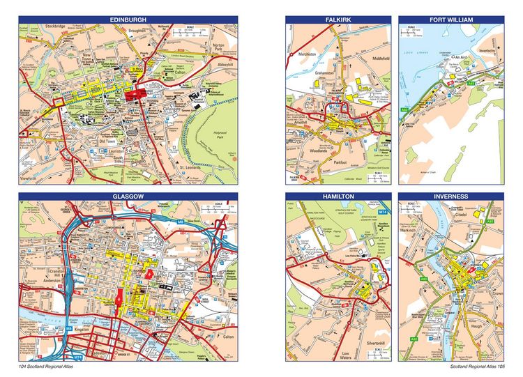 Produktbild: Scotland A-Z Road Atlas
