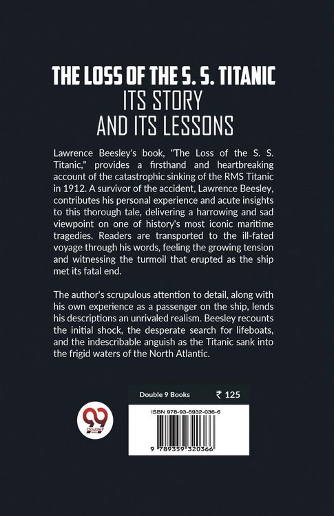 Produktbild: The Loss Of The S. S. Titanic Its Story and Its Lessons