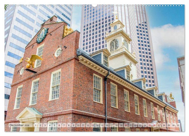 Produktbild: Boston - Impressionen (Wandkalender 2026 DIN A2 quer), CALVENDO Monatskalender