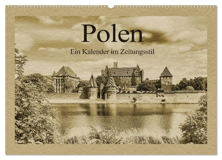 Produktbild: Polen &ndash; Ein Kalender im Zeitungsstil (Wandkalender 2027 DIN A2 quer), CALVENDO Monatskalender