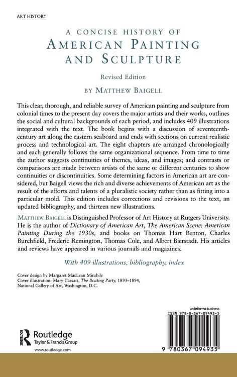 Produktbild: A Concise History Of American Painting And Sculpture