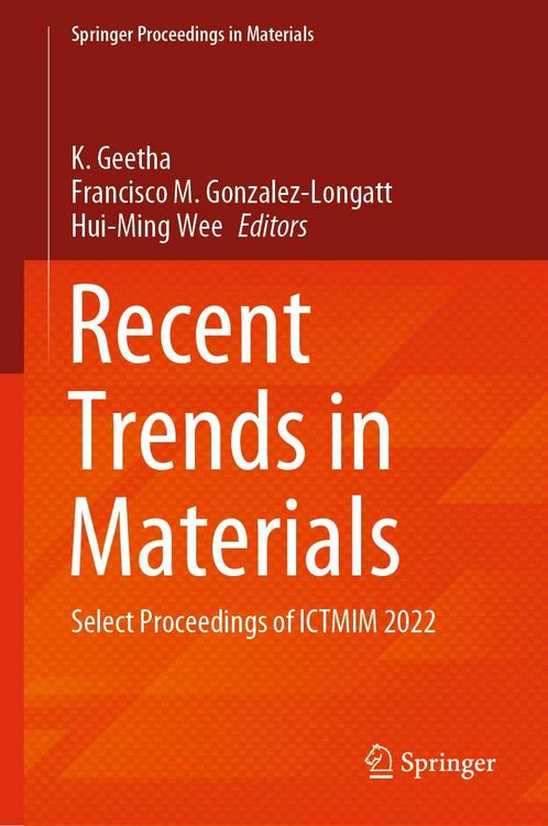 Produktbild: Recent Trends in Materials