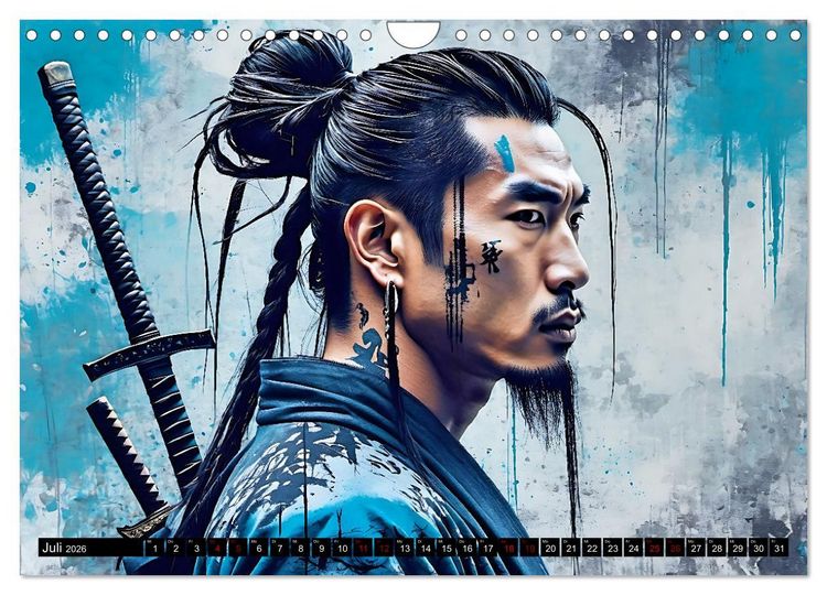 Produktbild: Samurai - Asian Spirit (Wandkalender 2026 DIN A4 quer), CALVENDO Monatskalender