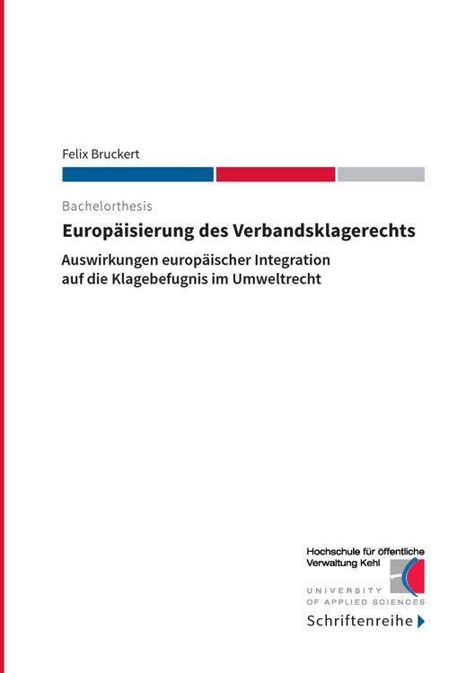 Produktbild: Europ&auml;isierung des Verbandsklagerechts