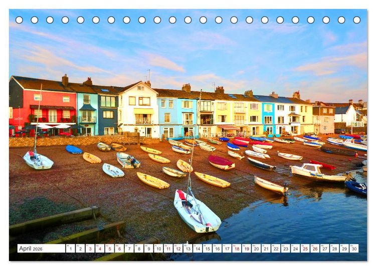Produktbild: S&uuml;dengland - On the road in Devon und Cornwall (Tischkalender 2026 DIN A5 quer), CALVENDO Monatskalender