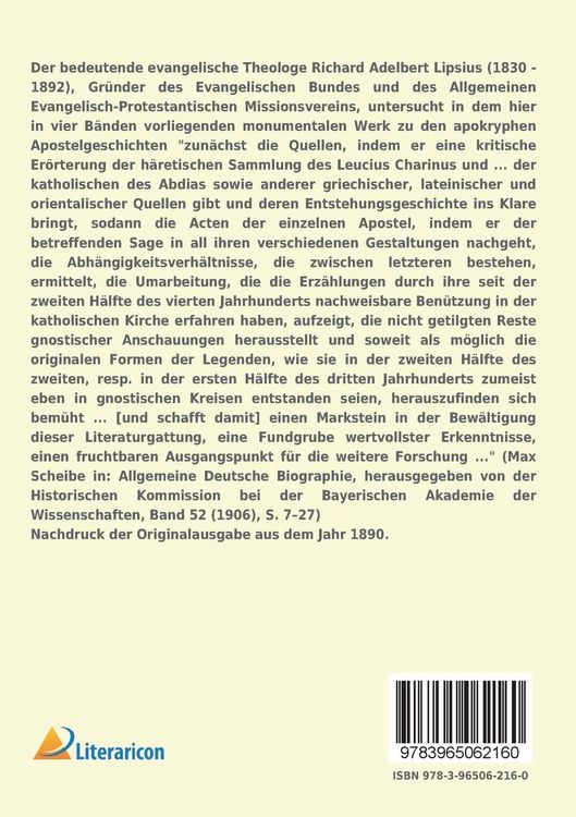 Produktbild: Die apokryphen Apostelgeschichten und Apostellegenden