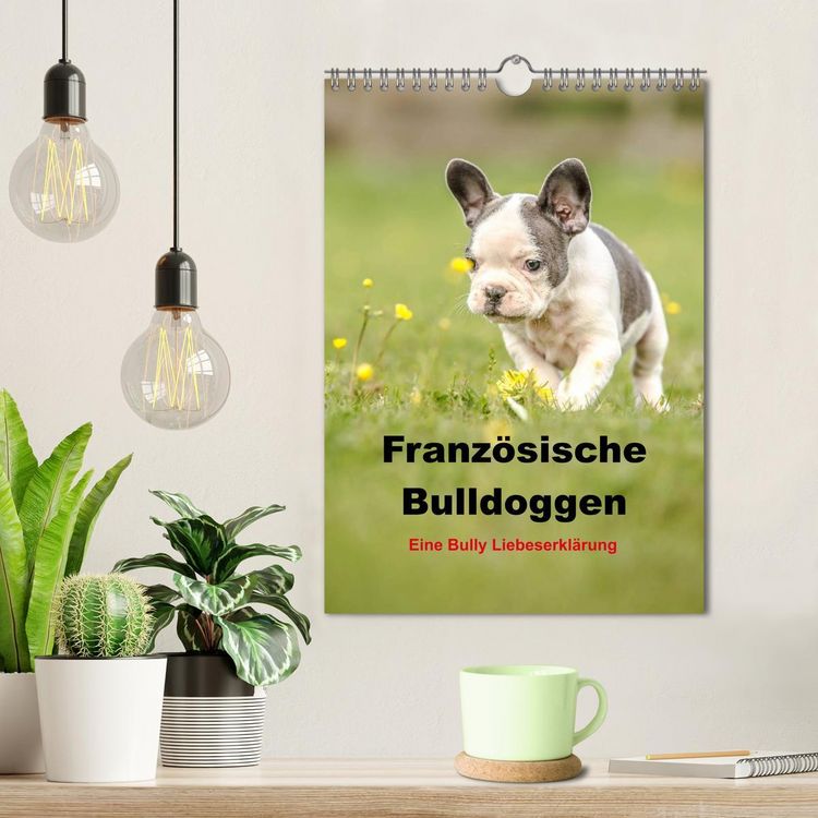 Produktbild: Franz&ouml;sische Bulldoggen - Eine Bully Liebeserk&auml;rung (Wandkalender 2026 DIN A4 hoch), CALVENDO Monatskalender