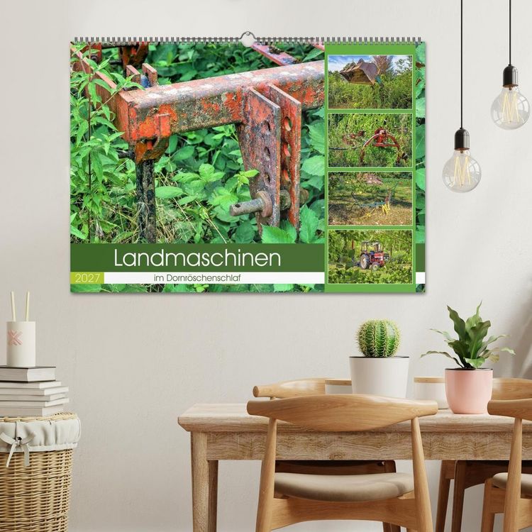 Produktbild: Landmaschinen im Dornr&ouml;schenschlaf (Wandkalender 2027 DIN A2 quer), CALVENDO Monatskalender