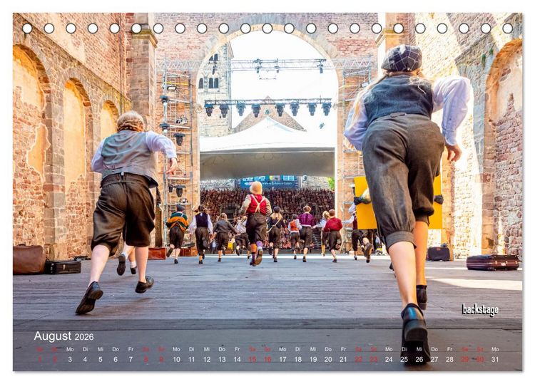 Produktbild: stiftsruine zu bad hersfeld (Tischkalender 2026 DIN A5 quer), CALVENDO Monatskalender