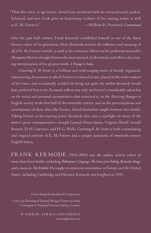 Produktbild: Concerning E. M. Forster