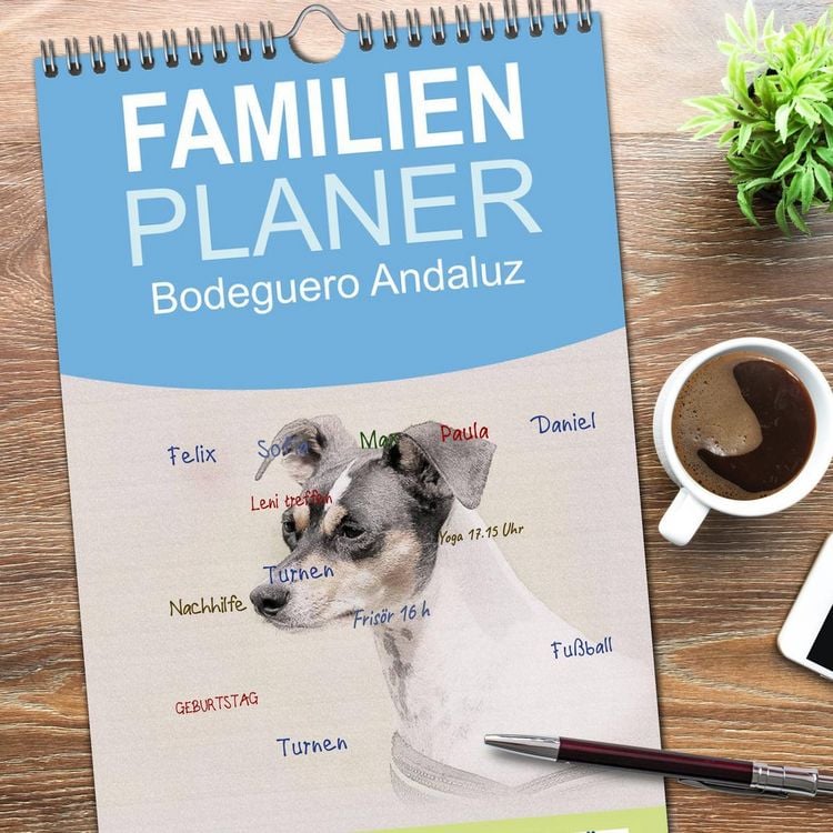 Produktbild: Familienplaner 2026 - Bodeguero Andaluz 2026 mit 5 Spalten (Wandkalender, 21 x 45 cm) CALVENDO