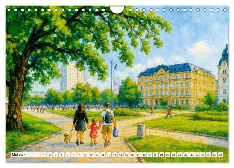 Produktbild: Warschau Impressionen - Historische Orte in leuchtenden Farben (Wandkalender 2027 DIN A4 quer), CALVENDO Monatskalender