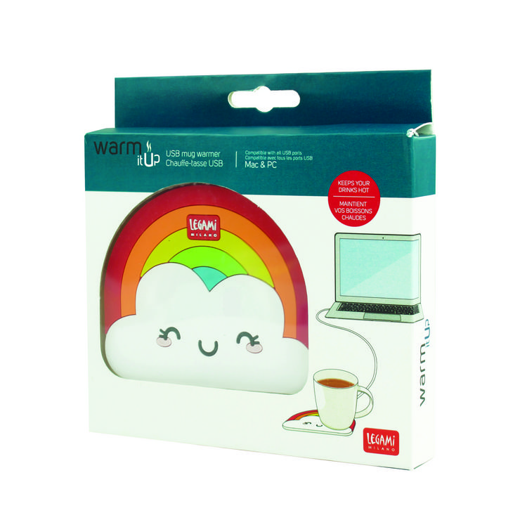 Produktbild: Legami Usb-Tassenw&auml;rmer - Warm It Up - Regenbogen